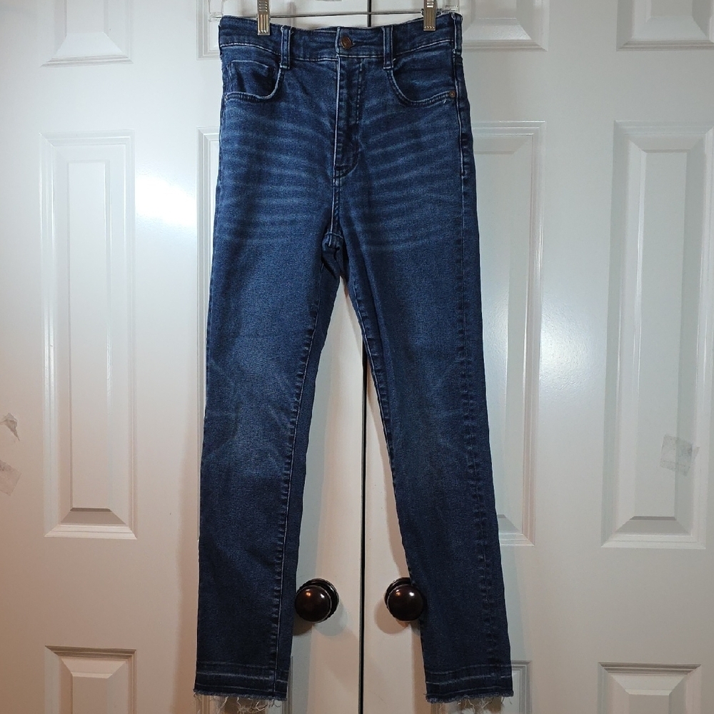Anthropologie Pilcro High Rise Cigarette‎ Jeans Blue Denim Size 27